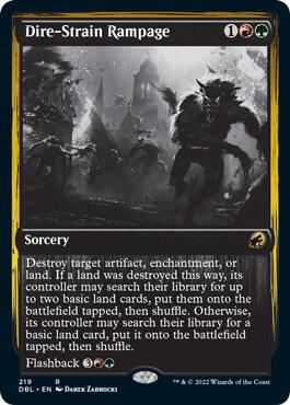 Dire-Strain Rampage [Innistrad: Double Feature] 219