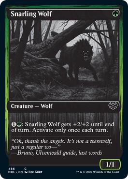 Snarling Wolf (486) [Innistrad: Double Feature] 486