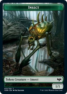 Insect // Spirit (003) Double-Sided Token [Innistrad: Crimson Vow] 13 // 3