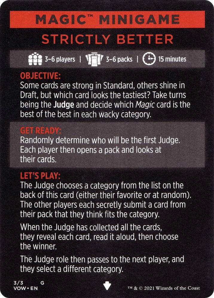 Magic Minigame: Strictly Better [Innistrad: Crimson Vow] 3