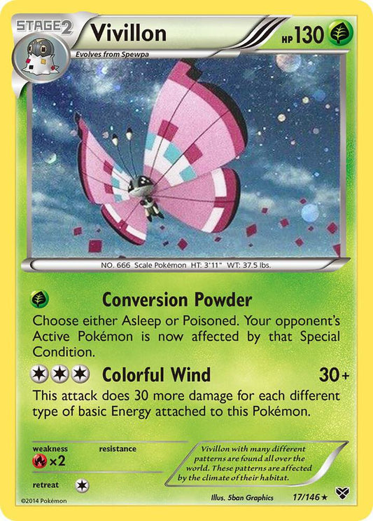 Vivillon - 17/146 (Cosmos Holo) [Blister Exclusives] 017/146
