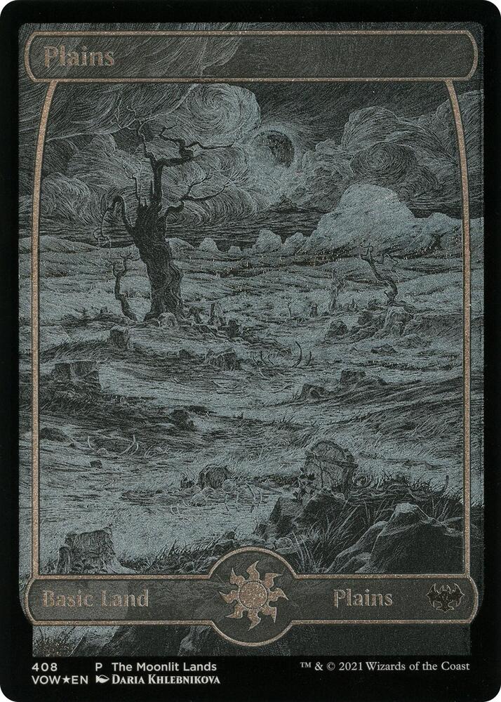 Plains (Moonlit Land) (Foil Etched) [WPN & Gateway Promos] 408