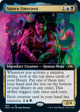 Satoru Umezawa (Extended Art) [Kamigawa: Neon Dynasty] 493