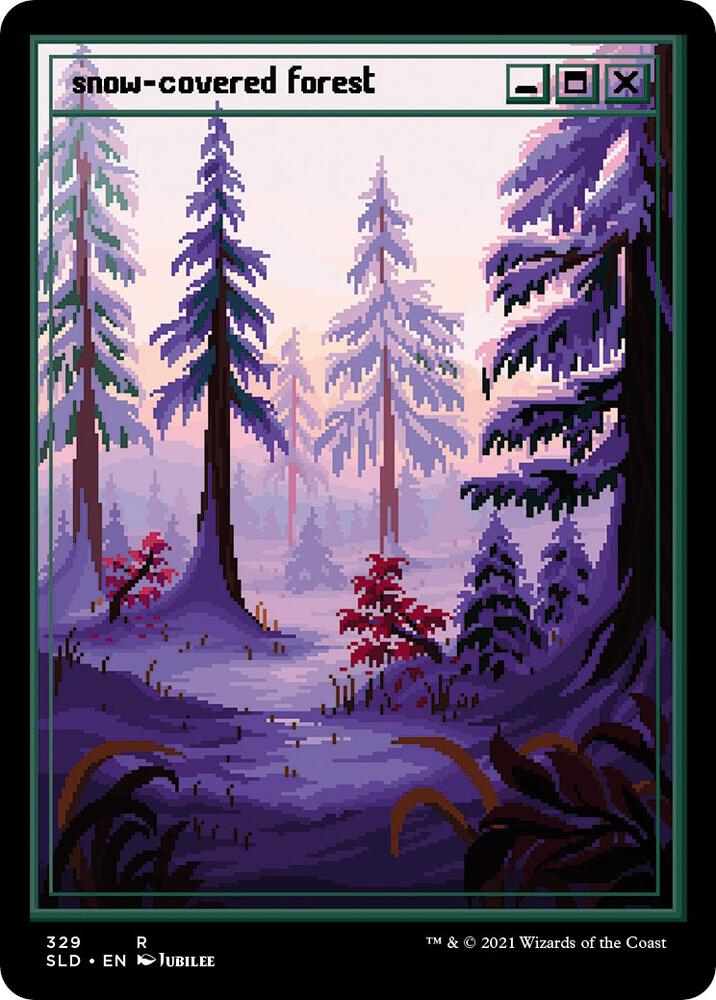 Snow-Covered Forest (PixelSnowLands.jpg) [Secret Lair Drop Series] 329