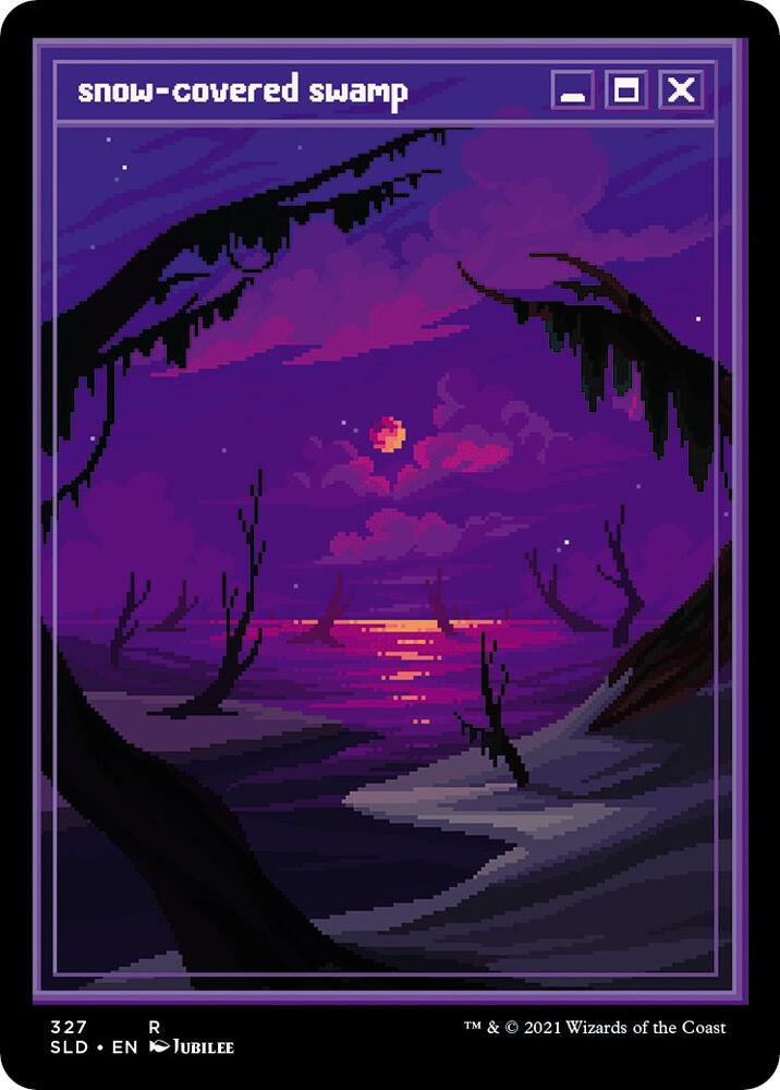 Snow-Covered Swamp (PixelSnowLands.jpg) [Secret Lair Drop Series] 327