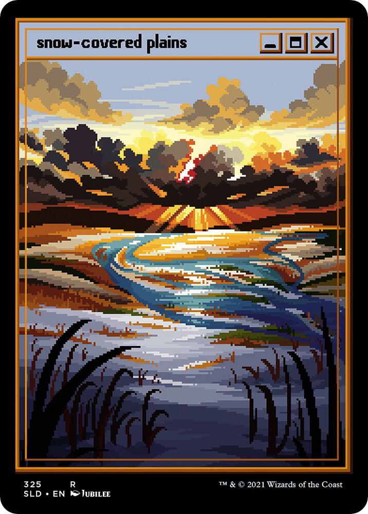 Snow-Covered Plains (PixelSnowLands.jpg) [Secret Lair Drop Series] 325