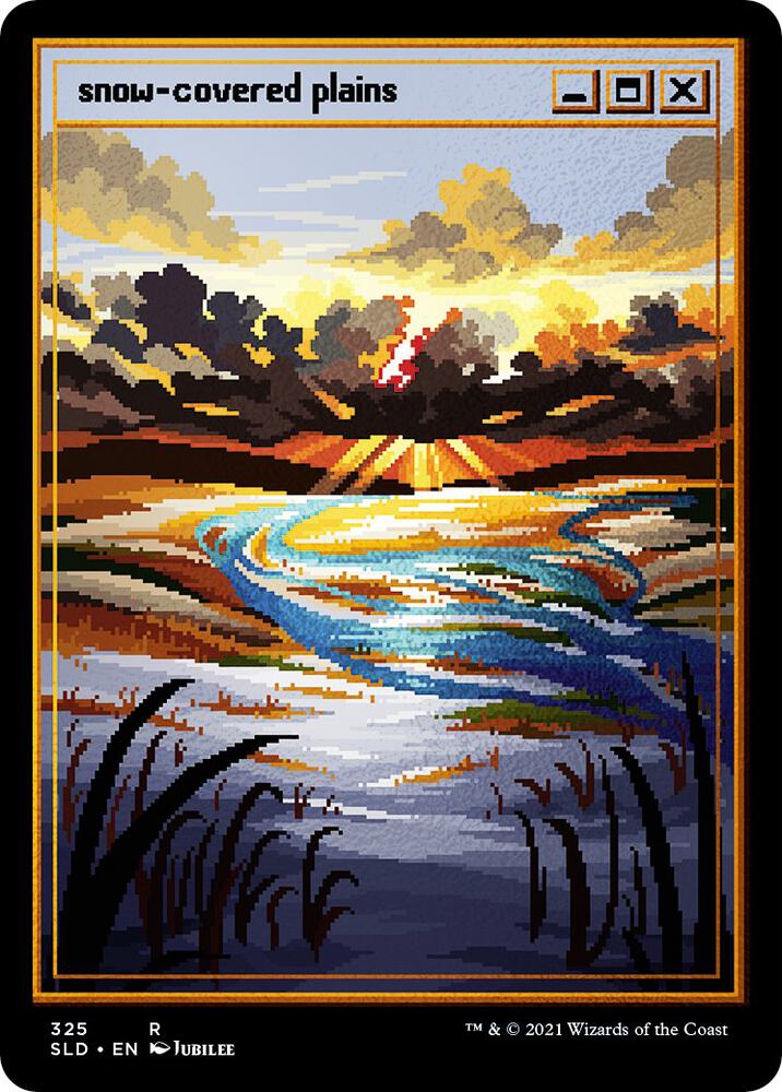 Snow-Covered Plains (PixelSnowLands.jpg) (Foil Etched) [Secret Lair Drop Series] 325