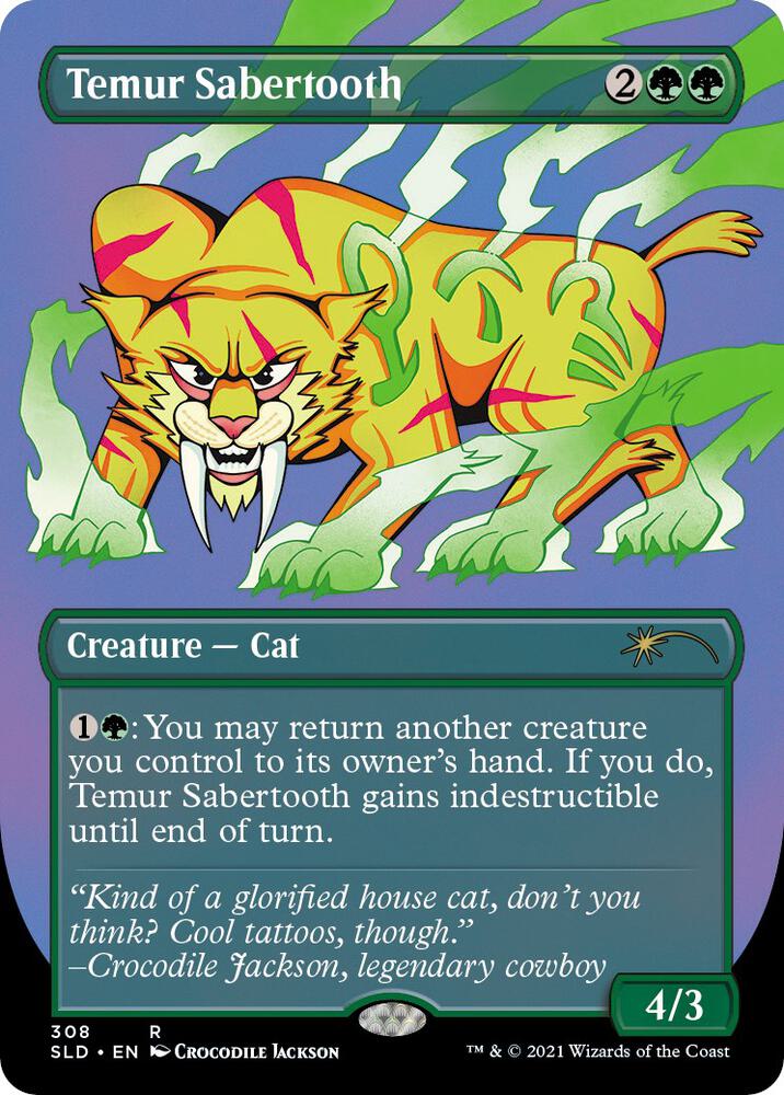 Temur Sabertooth [Secret Lair Drop Series] 308