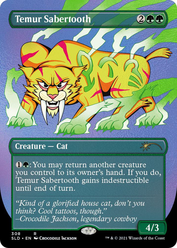 Temur Sabertooth (Foil Etched) [Secret Lair Drop Series] 308
