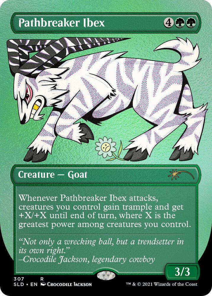 Pathbreaker Ibex (Foil Etched) [Secret Lair Drop Series] 307