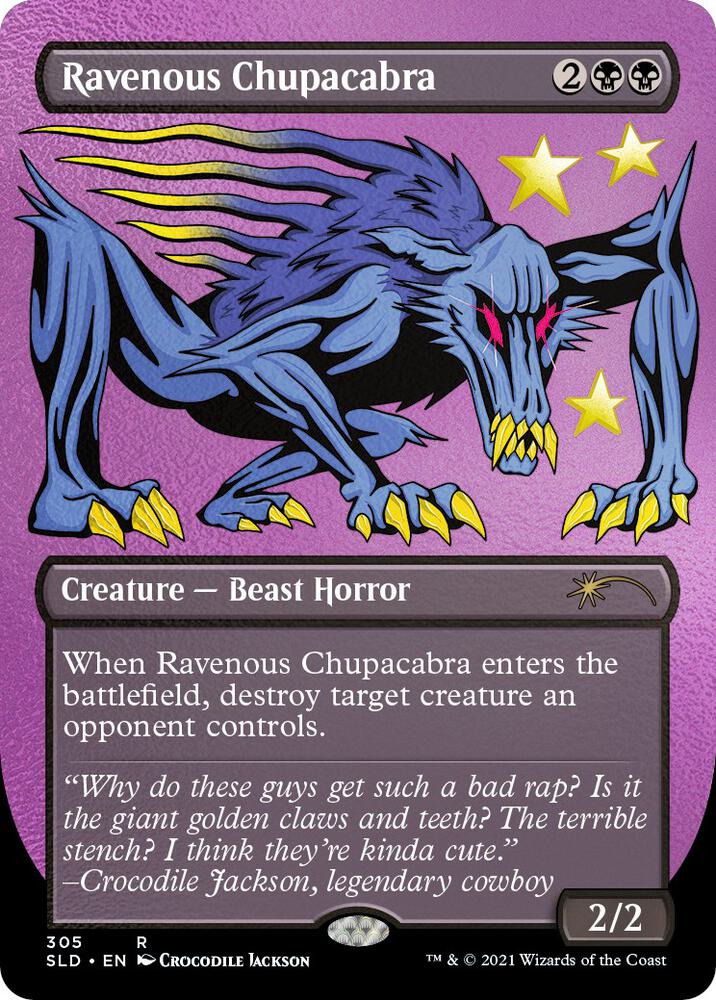 Ravenous Chupacabra (305) (Foil Etched) [Secret Lair Drop Series] 305