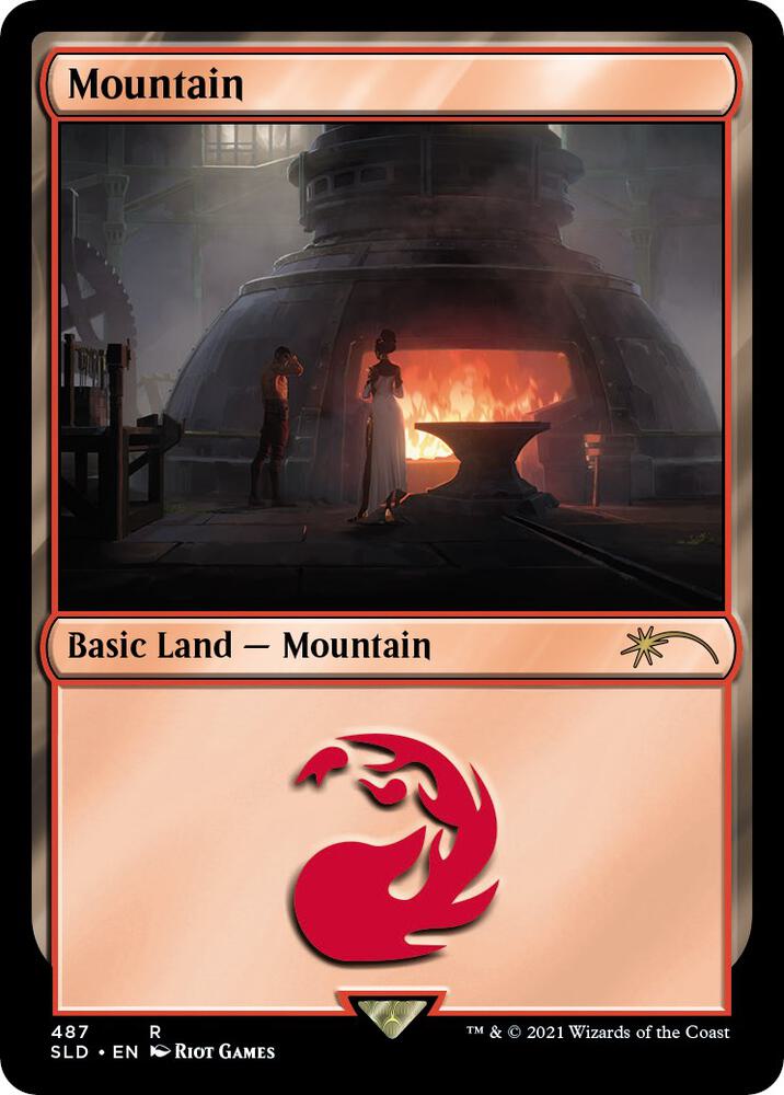 Mountain (Secret Lair x Arcane: Lands) [Secret Lair Drop Series] 487