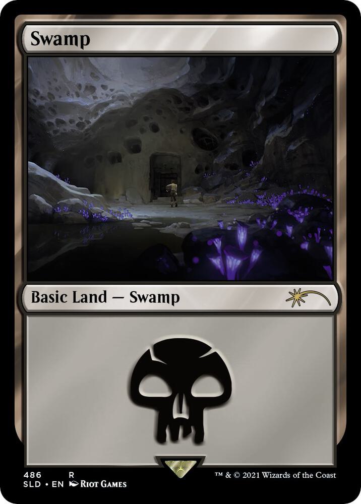 Swamp (Secret Lair x Arcane: Lands) [Secret Lair Drop Series] 486
