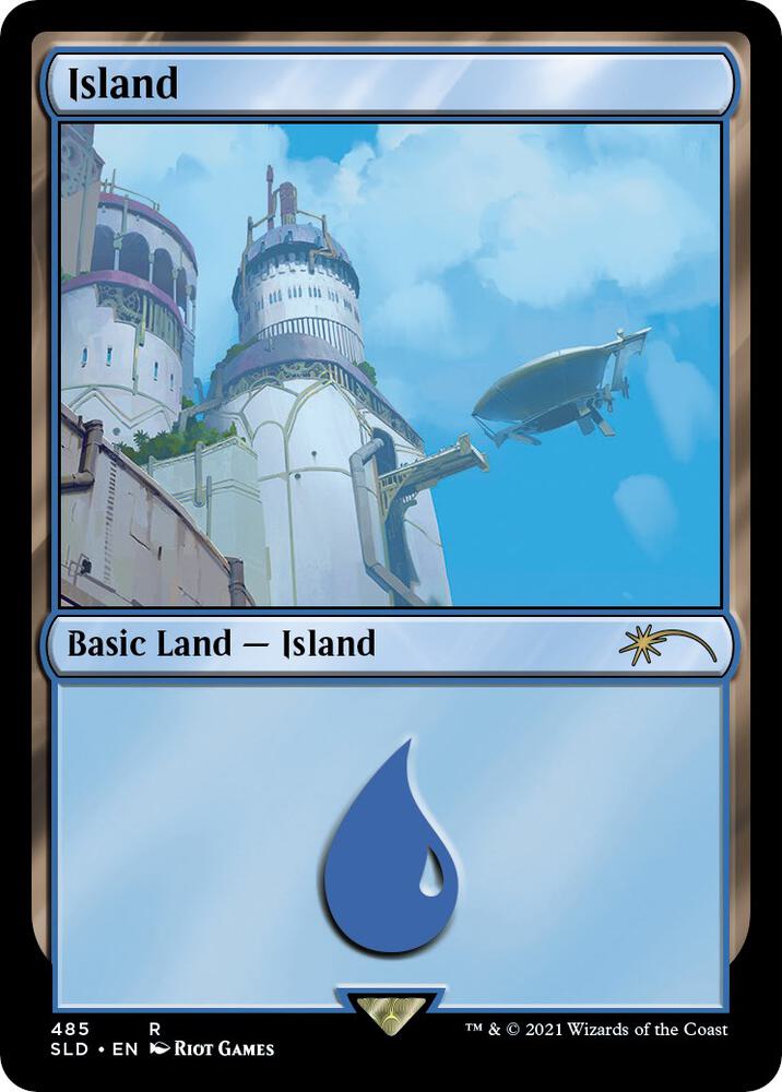 Island (Secret Lair x Arcane: Lands) [Secret Lair Drop Series] 485