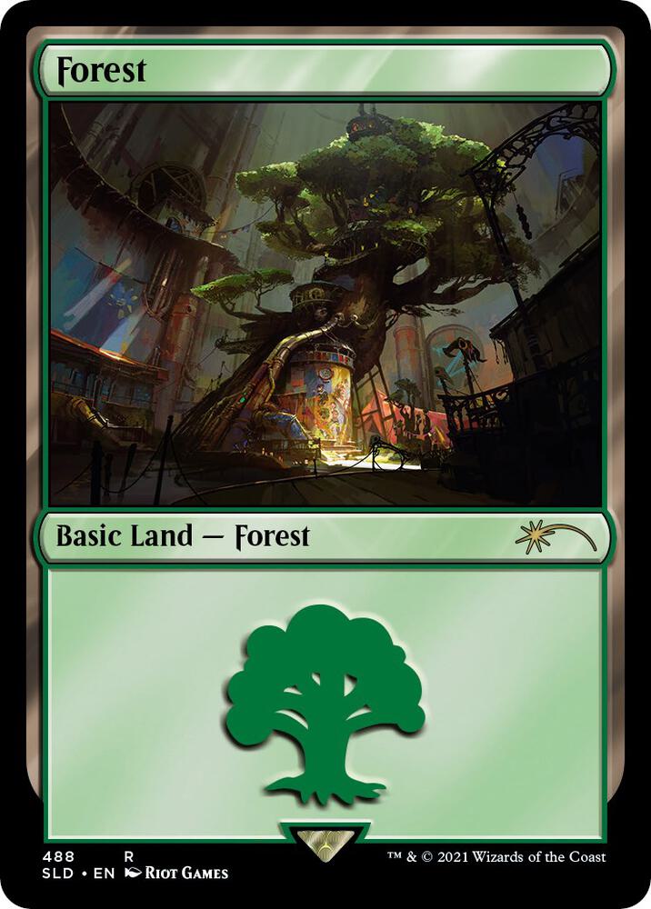 Forest (Secret Lair x Arcane: Lands) [Secret Lair Drop Series] 488
