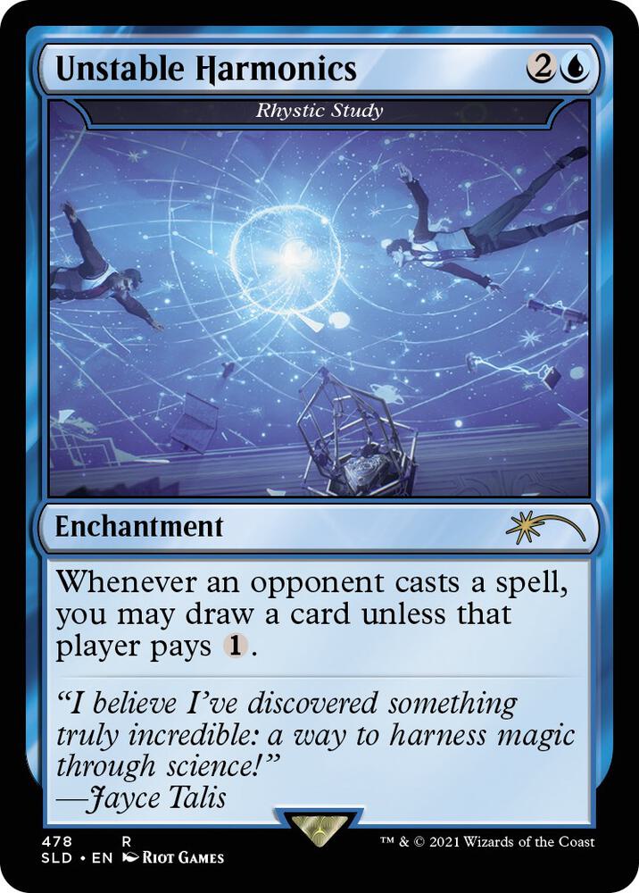 Unstable Harmonics - Rhystic Study [Secret Lair Drop Series] 478