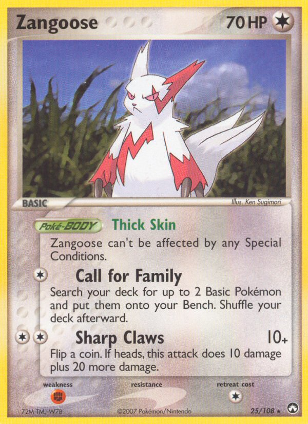 Zangoose - 25/108 Power Keepers