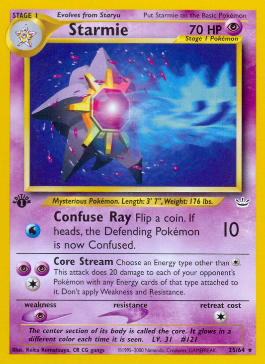 Starmie - 25/64 Neo Revelation