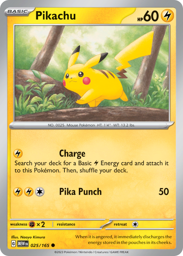 Pikachu - 25/165 151