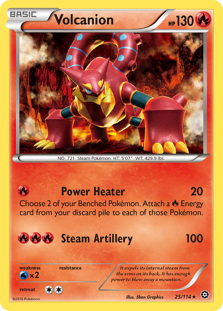 Volcanion - 25/114 Steam Siege