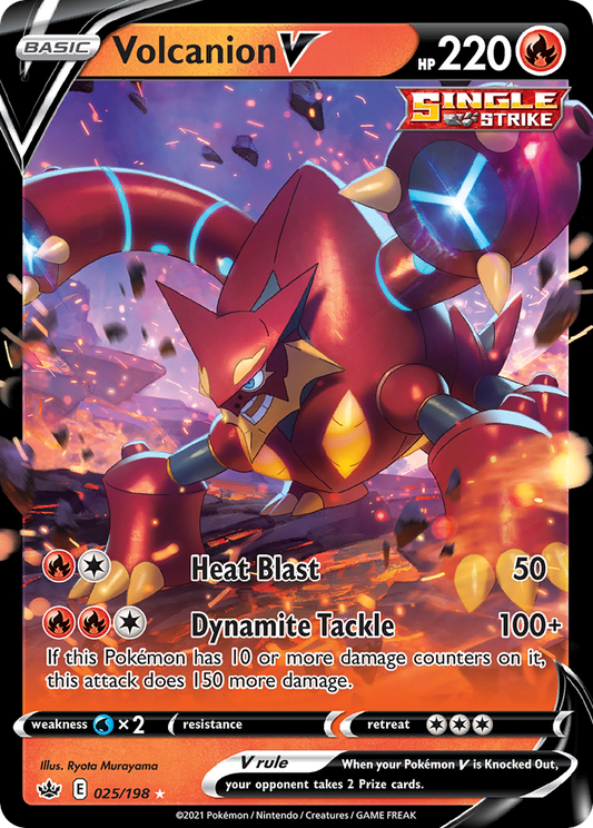 Volcanion V - 25/198 Chilling Reign