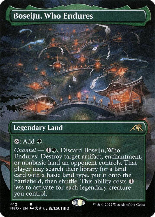 Boseiju, Who Endures (Borderless) [Kamigawa: Neon Dynasty] 412