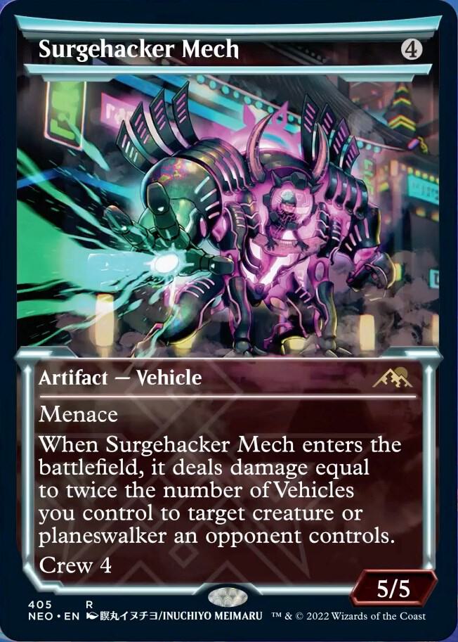 Surgehacker Mech (Showcase) [Kamigawa: Neon Dynasty] 405