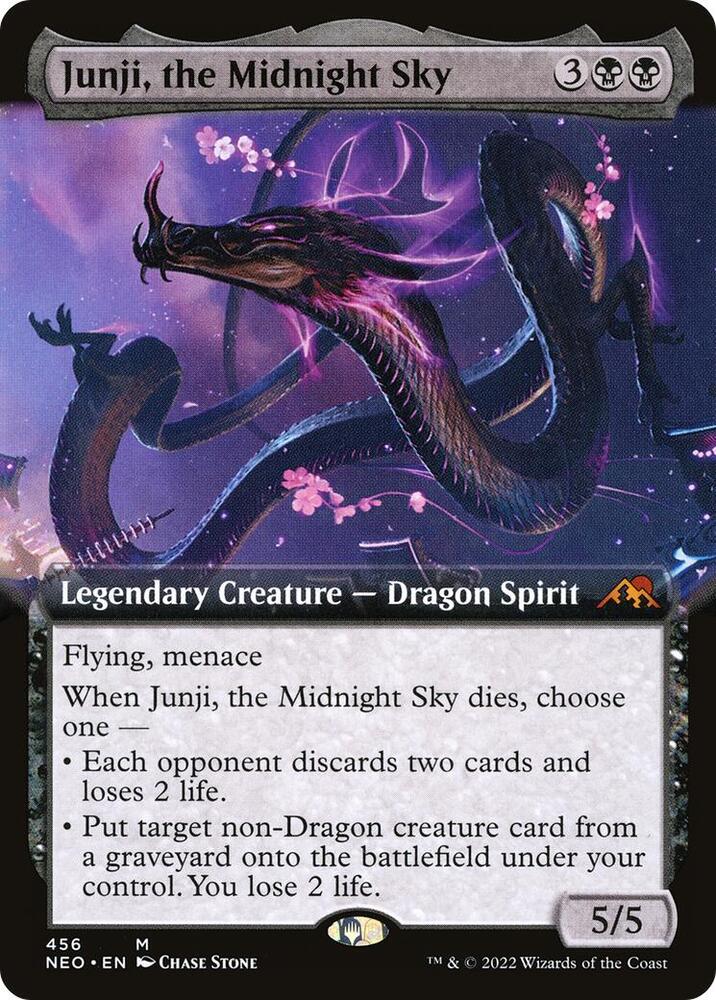 Junji, the Midnight Sky (Extended Art) [Kamigawa: Neon Dynasty] 456