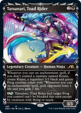 Tatsunari, Toad Rider (Showcase) [Kamigawa: Neon Dynasty] 345