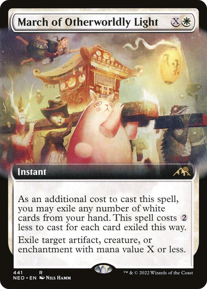 March of Otherworldly Light (Extended Art) [Kamigawa: Neon Dynasty] 441