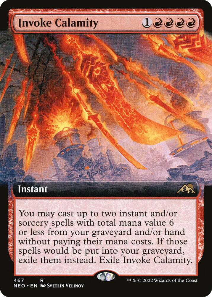 Invoke Calamity (Extended Art) [Kamigawa: Neon Dynasty] 467