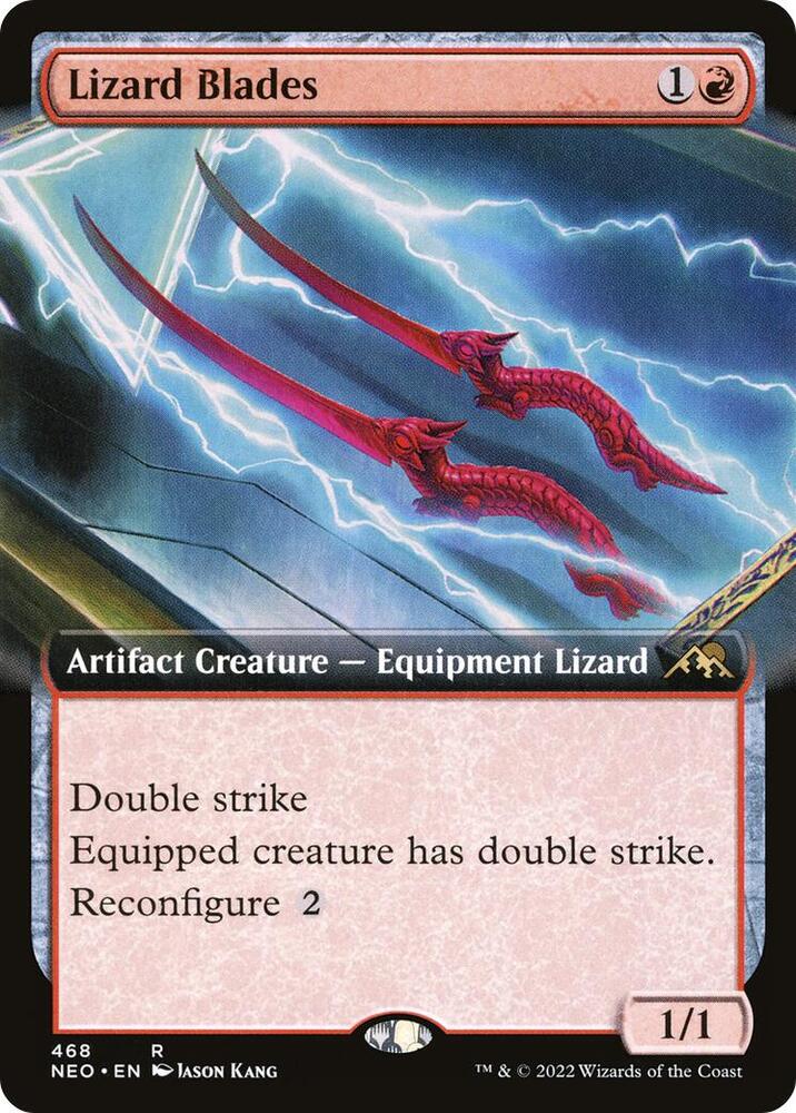 Lizard Blades (Extended Art) [Kamigawa: Neon Dynasty] 468