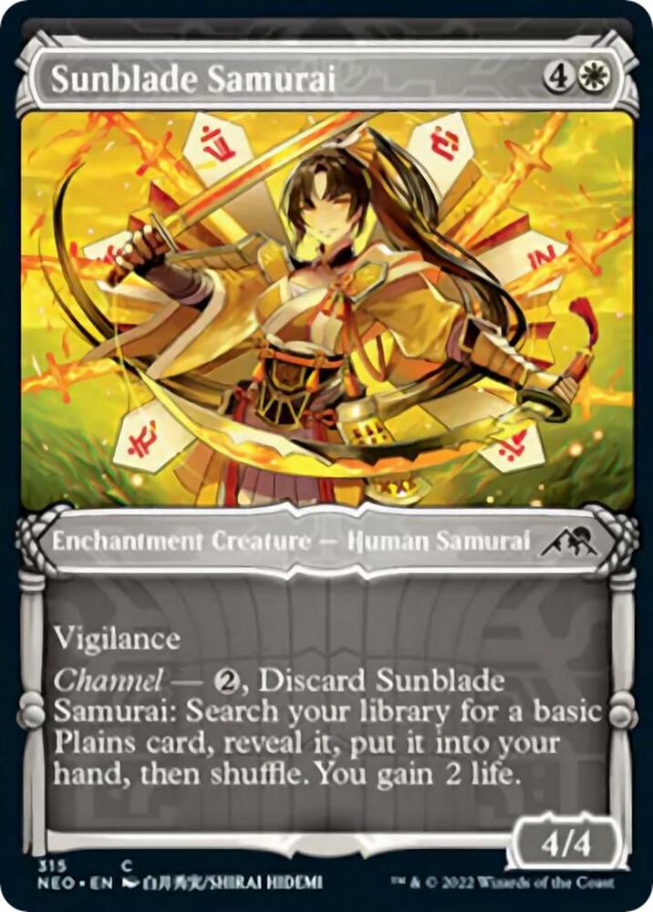 Sunblade Samurai (Showcase) [Kamigawa: Neon Dynasty] 315