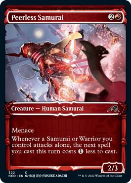 Peerless Samurai (Showcase) [Kamigawa: Neon Dynasty] 322