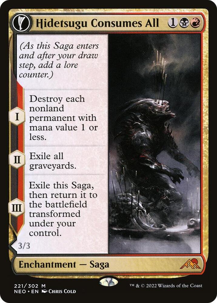 Hidetsugu Consumes All [Kamigawa: Neon Dynasty] 221