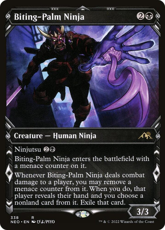 Biting-Palm Ninja (Showcase) [Kamigawa: Neon Dynasty] 338