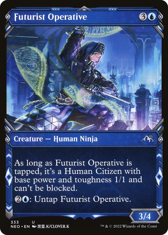 Futurist Operative (Showcase) [Kamigawa: Neon Dynasty] 333