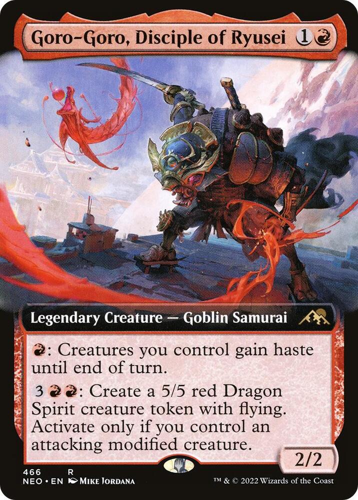Goro-Goro, Disciple of Ryusei (Extended Art) [Kamigawa: Neon Dynasty] 466