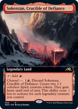 Sokenzan, Crucible of Defiance (Extended Art) [Kamigawa: Neon Dynasty] 504
