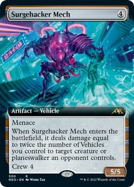 Surgehacker Mech (Extended Art) [Kamigawa: Neon Dynasty] 500