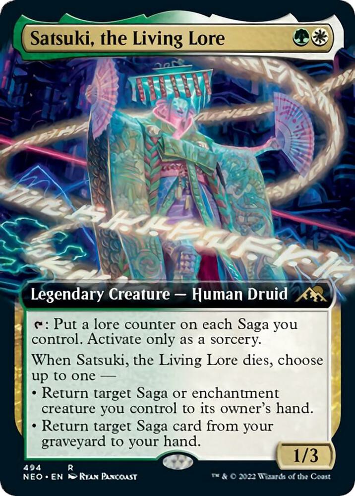 Satsuki, the Living Lore (Extended Art) [Kamigawa: Neon Dynasty] 494