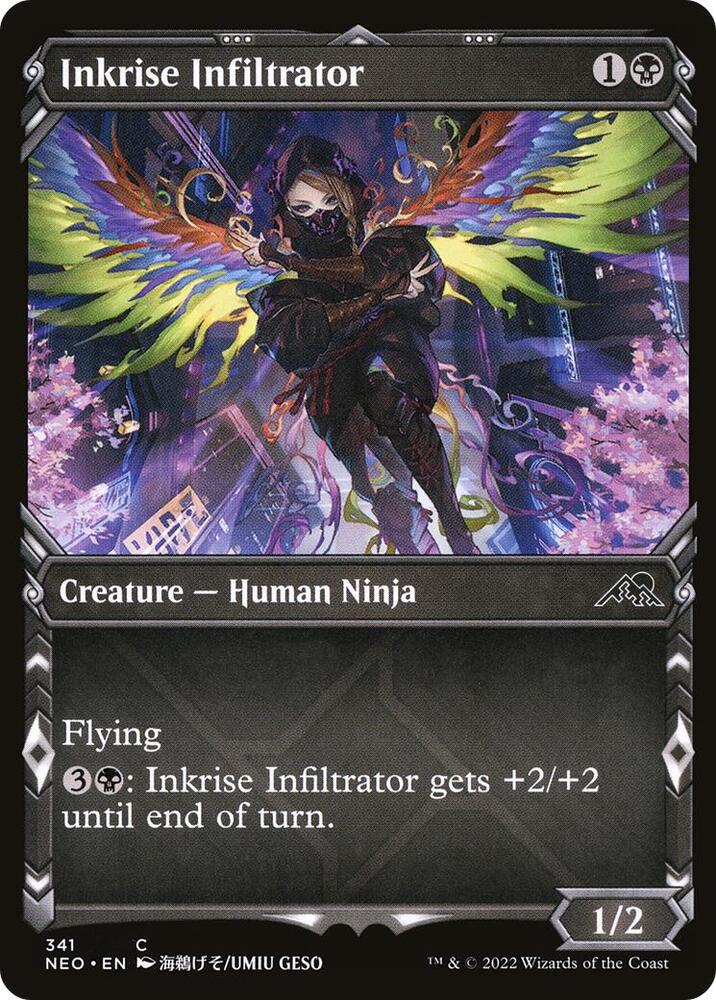 Inkrise Infiltrator (Showcase) [Kamigawa: Neon Dynasty] 341