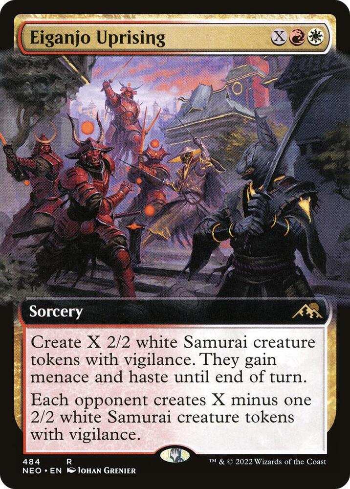 Eiganjo Uprising (Extended Art) [Kamigawa: Neon Dynasty] 484