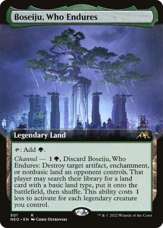 Boseiju, Who Endures (Extended Art) [Kamigawa: Neon Dynasty] 501