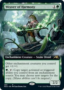 Weaver of Harmony (Extended Art) [Kamigawa: Neon Dynasty] 483