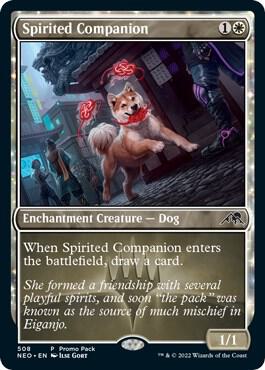 Spirited Companion [Promo Pack: Kamigawa: Neon Dynasty] 508