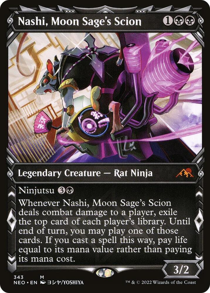Nashi, Moon Sage's Scion (Showcase) [Kamigawa: Neon Dynasty] 343