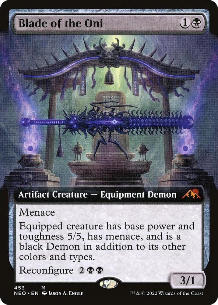 Blade of the Oni (Extended Art) [Kamigawa: Neon Dynasty] 453