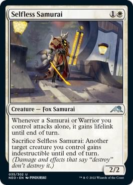 Selfless Samurai [Kamigawa: Neon Dynasty] 35