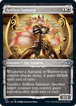 Selfless Samurai (Showcase) [Kamigawa: Neon Dynasty] 312